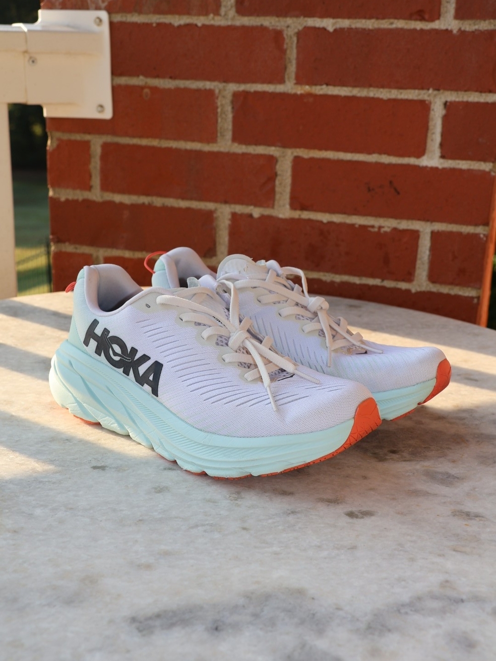 Hoka Rincon 3 "White / Blue Glass"